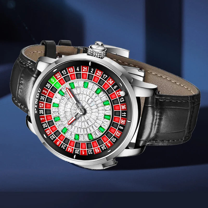 AVEN Roulette Automatic Skeleton Watch
