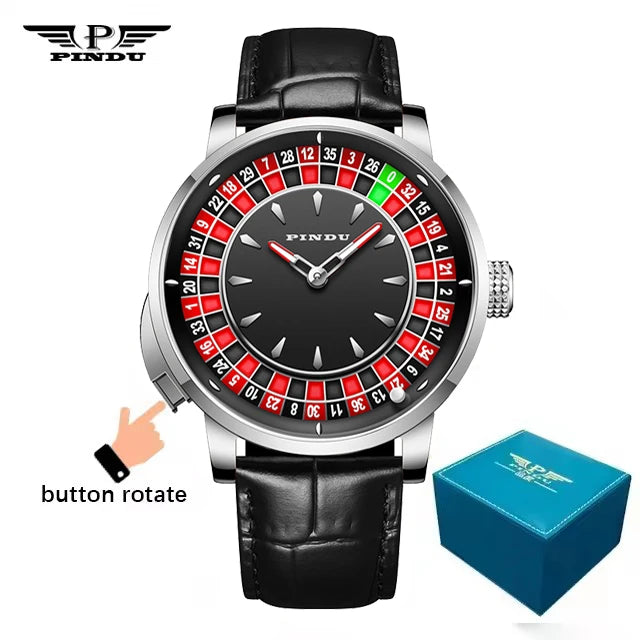 AVEN Roulette Automatic Skeleton Watch