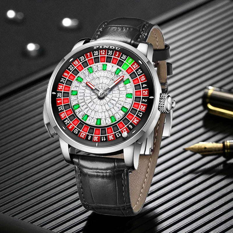 AVEN Roulette Automatic Skeleton Watch