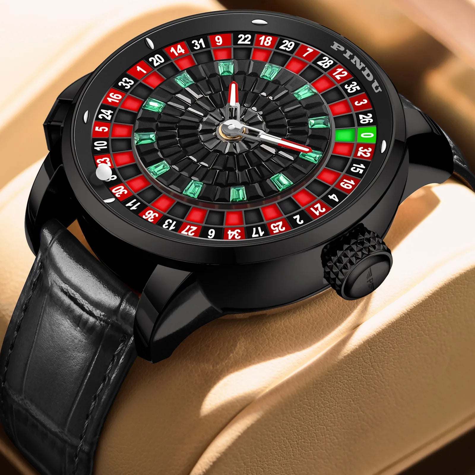 AVEN Royal Roulette Skeleton Watch