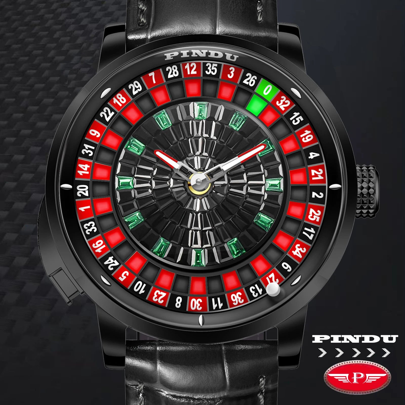 AVEN Royal Roulette Skeleton Watch