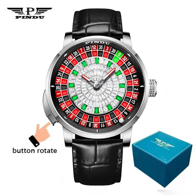 AVEN Roulette Automatic Skeleton Watch
