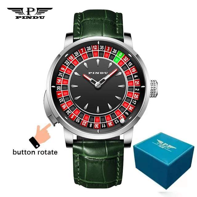 AVEN Roulette Automatic Skeleton Watch
