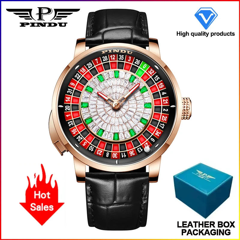 AVEN Royal Roulette Skeleton Watch
