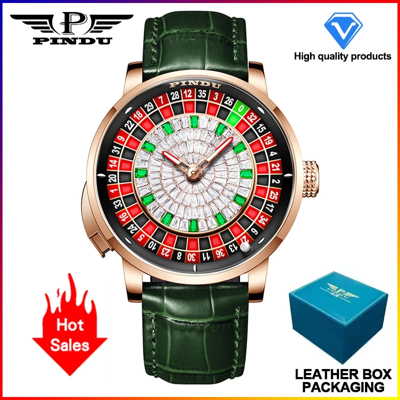 AVEN Royal Roulette Skeleton Watch