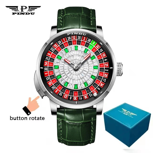 AVEN Roulette Automatic Skeleton Watch