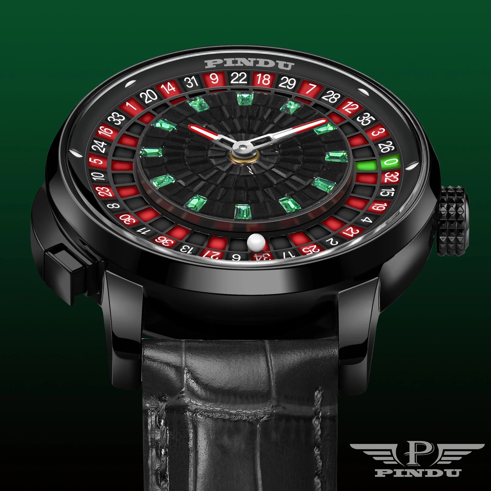 AVEN Royal Roulette Skeleton Watch